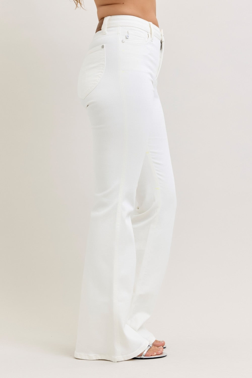 Judy Blue Ivory Icon Tummy Control Flares