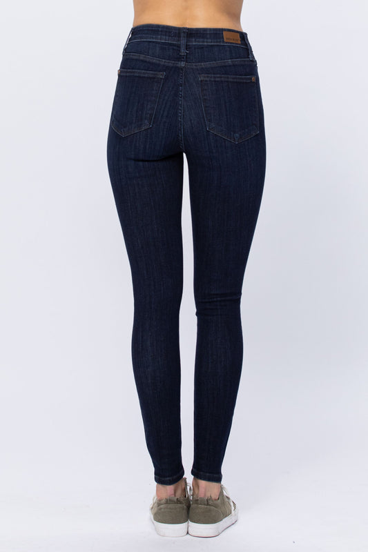 Judy Blue High-Waist Handsand Resin Skinnies