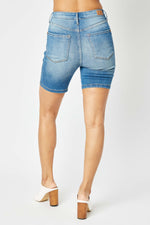 Load image into Gallery viewer, Judy Blue High Waist Tummy Control Bermuda Shorts Plus Size
