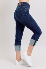 Load image into Gallery viewer, Judy Blue Weekender Double Waist Band Capris
