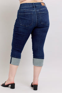 Judy Blue Plus Weekender Double Waist Band Capris
