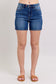 Judy Blue Easy Rider Mid-Length Dad Shorts