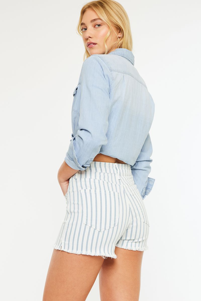 KanCan Seaside Stripe Shorts