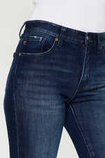 Load image into Gallery viewer, Turning The Page KanCan Dark Wash Mid Rise Skinnies

