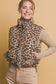 Leopard Puffer Vest