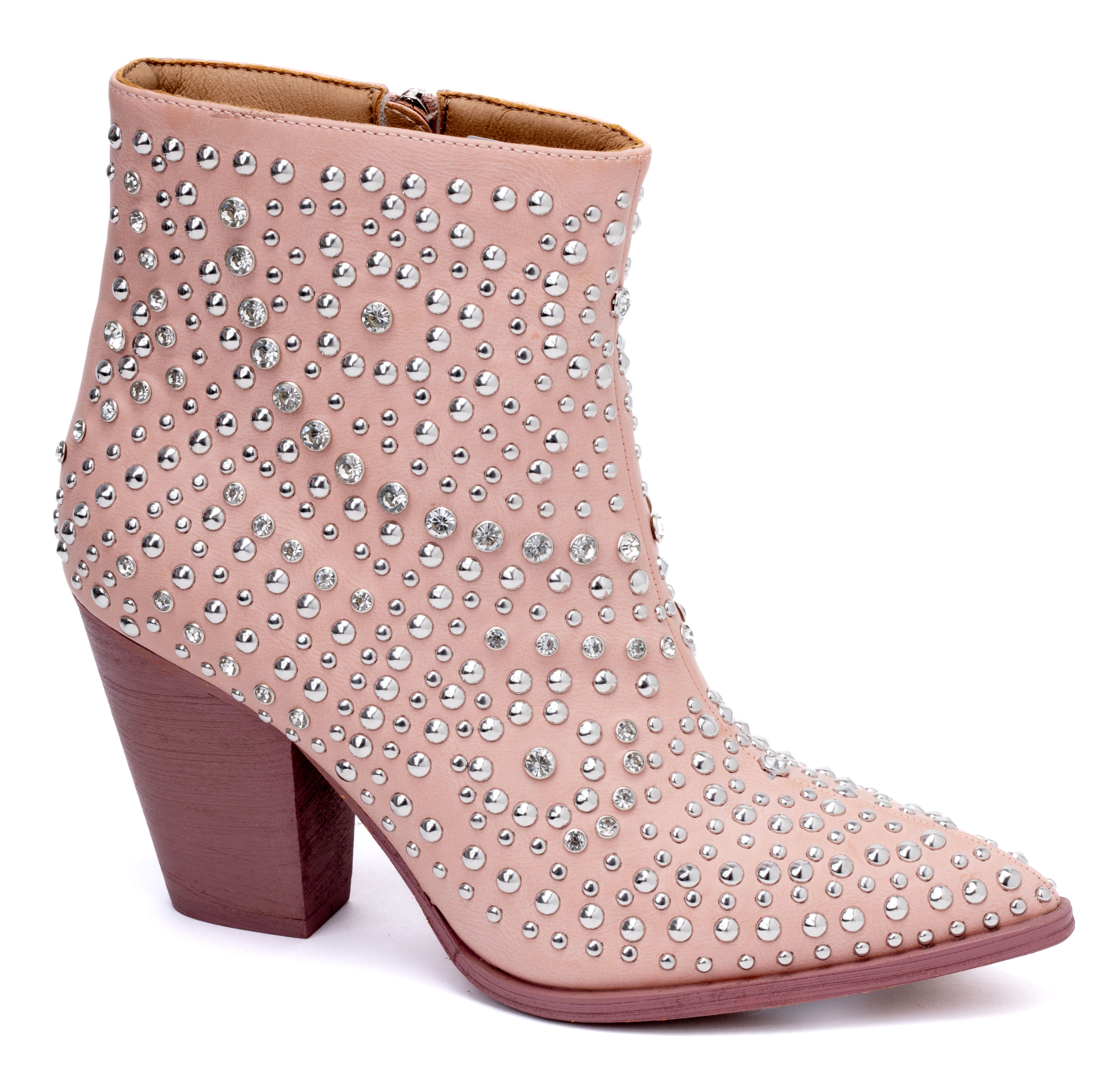 Line Dance Bootie in Blush