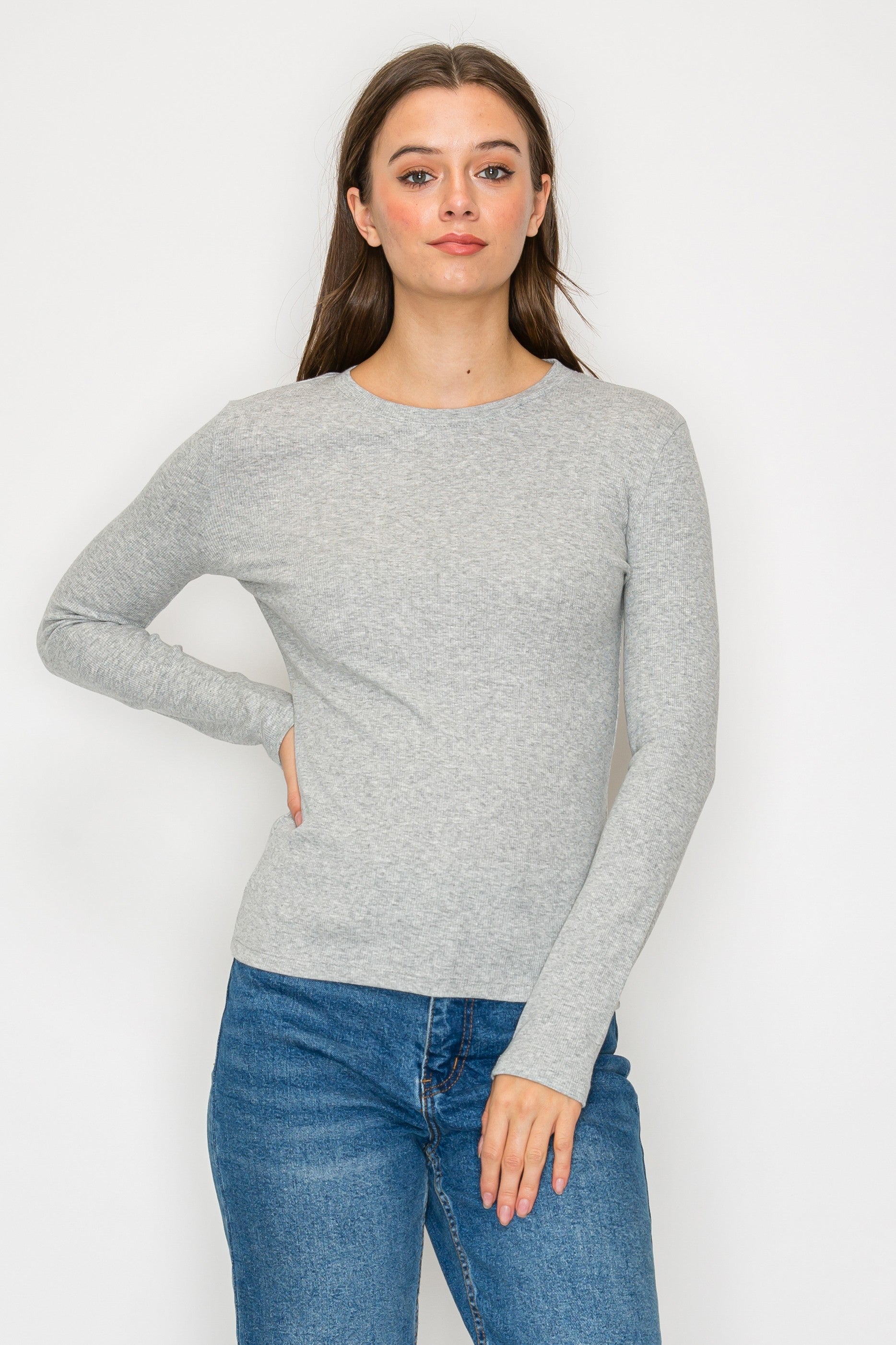 Ribbed Long Sleeve Basic