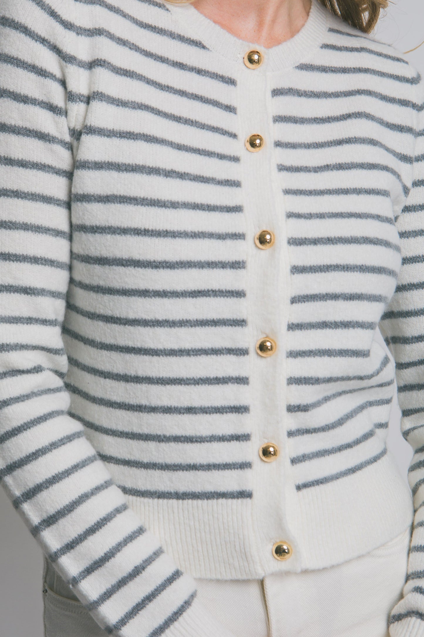 Polished & Cozy Striped Cardigan
