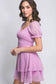Flirt Alert Tie Back Ruffle Dress