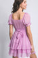 Flirt Alert Tie Back Ruffle Dress
