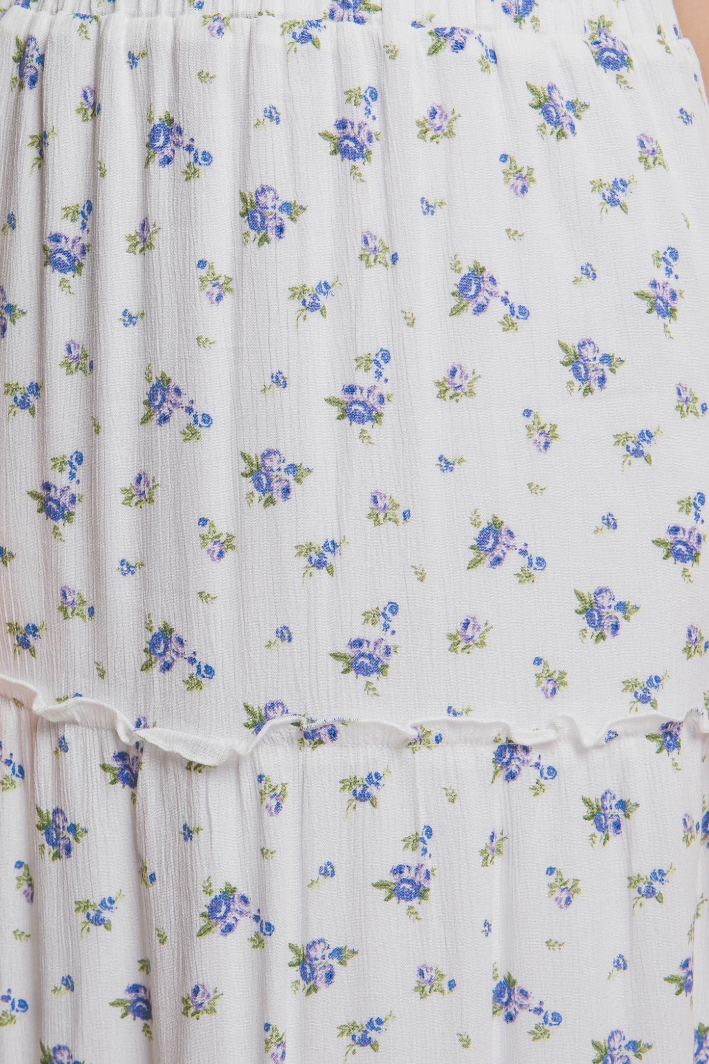 Blue Blossom Maxi Skirt