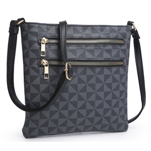 Daily Dash Crossbody Purse Geo Black