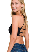 Load image into Gallery viewer, Ribbed 3-Strap Cross Back Bralette
