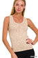 Two of A Kind 2-Way Tank - Vintage Ash Mocha