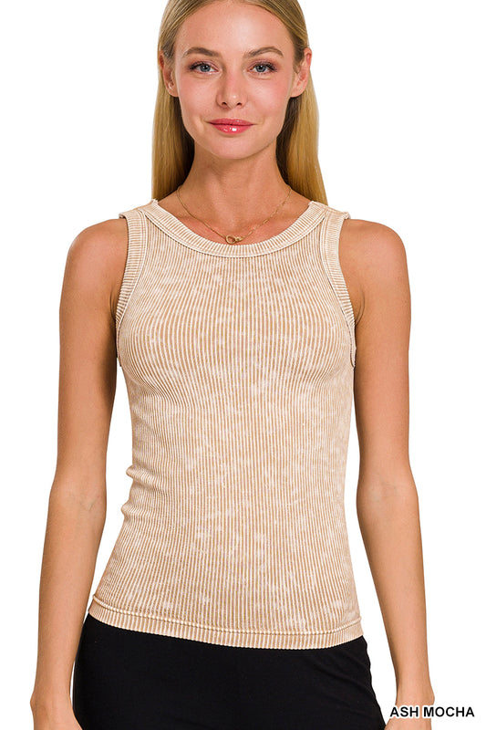 Two of A Kind 2-Way Tank - Vintage Ash Mocha