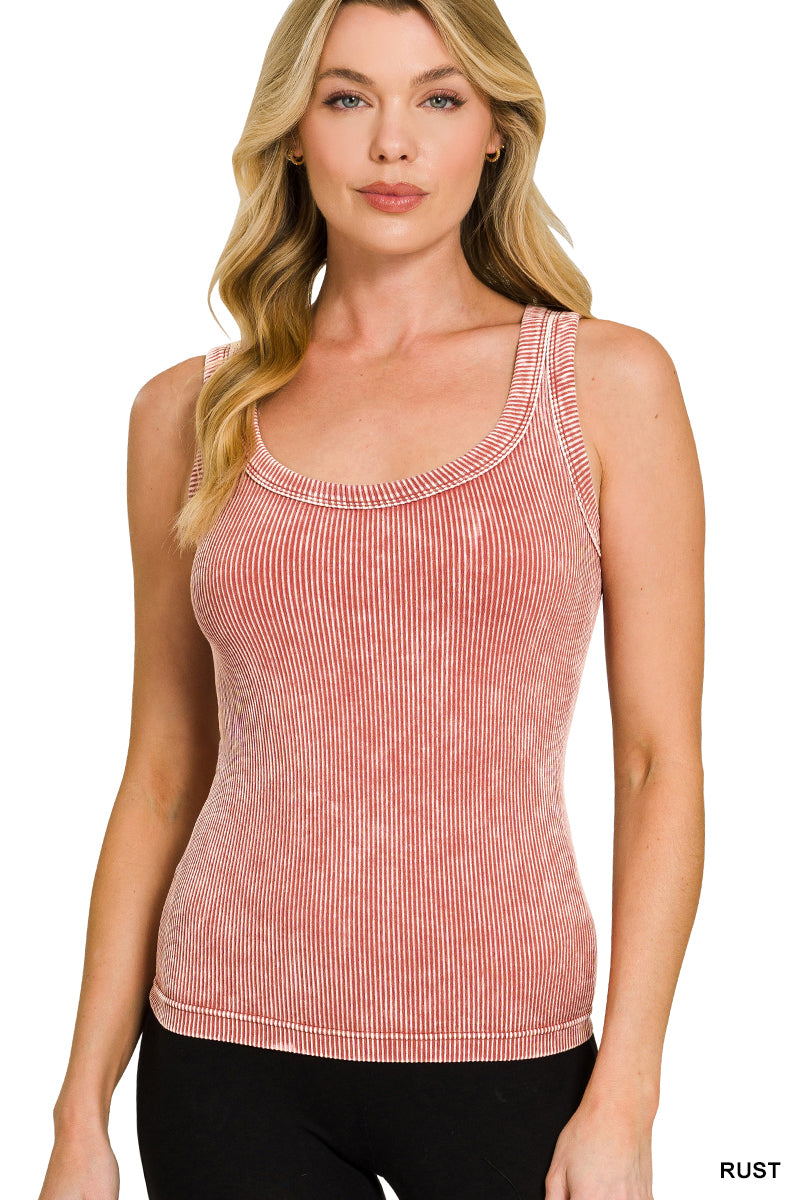 Two of A Kind 2-Way Tank - Vintage Rust