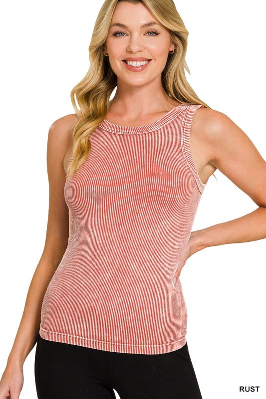 Two of A Kind 2-Way Tank - Vintage Rust
