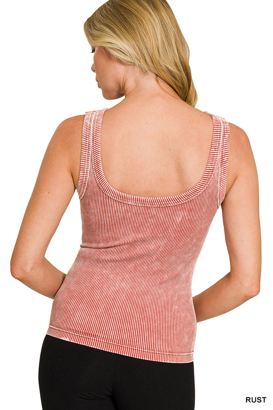 Two of A Kind 2-Way Tank - Vintage Rust