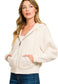 Wanderlust Zip Hoodie ~ Sand
