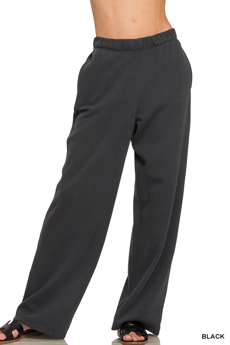 Fleece Sweatpants Black