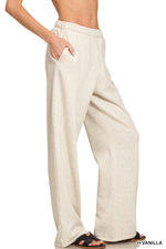 Load image into Gallery viewer, Fleece Sweatpants Heather Vanilla
