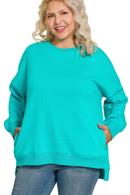 The Bright Side Crewneck Turquoise