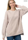 Hello Cozy Crewneck ~ Ash Mocha