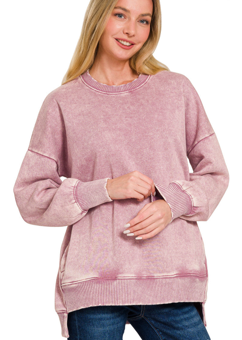 Hello Cozy Crewneck ~ Blushwood