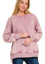 Load image into Gallery viewer, Hello Cozy Crewneck ~ Blushwood
