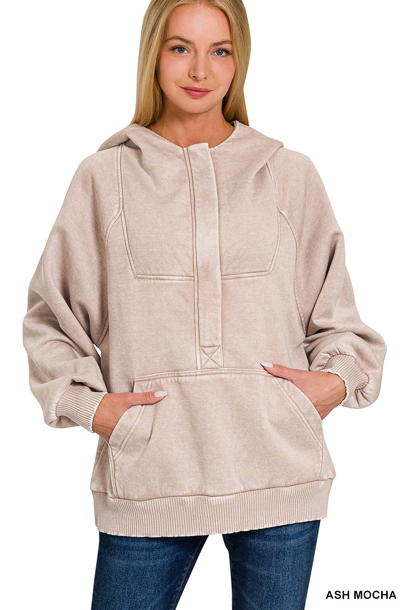 Frosted Ridge Hoodie ~ Vintage Ash Mocha