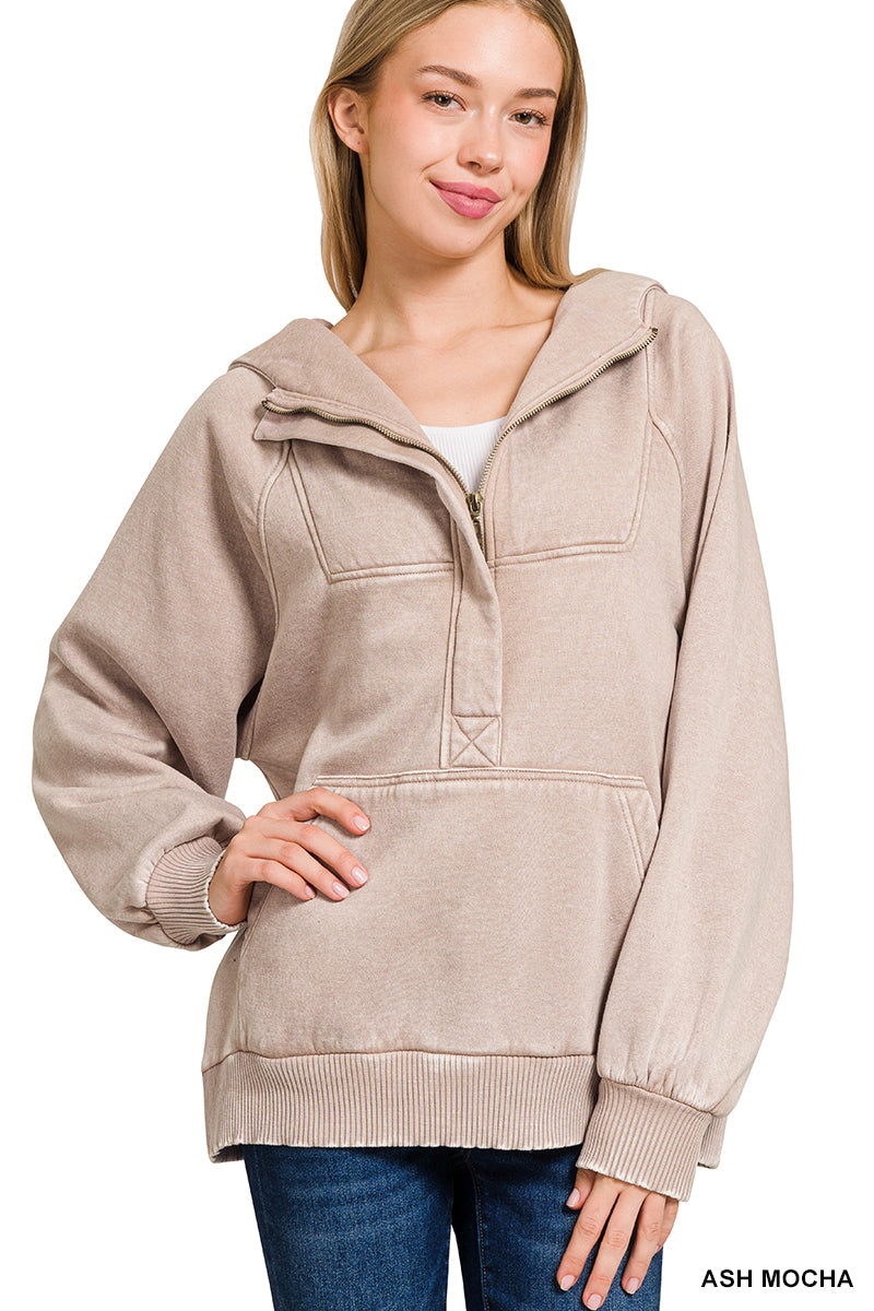 Frosted Ridge Hoodie ~ Vintage Ash Mocha