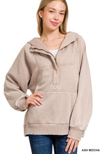 Load image into Gallery viewer, Frosted Ridge Hoodie ~ Vintage Ash Mocha
