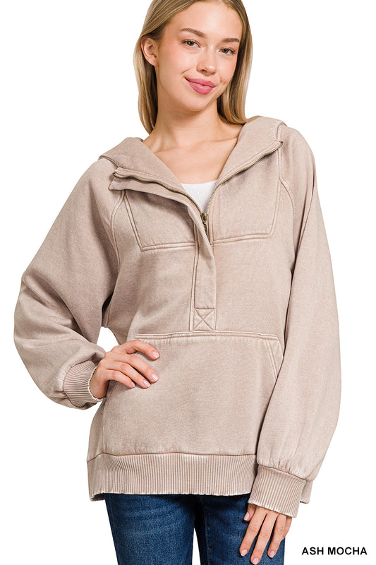 Frosted Ridge Hoodie ~ Vintage Ash Mocha