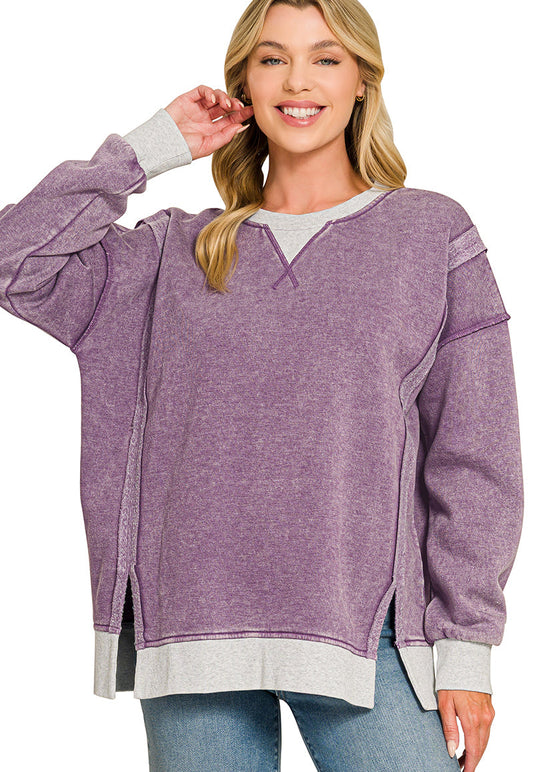 Kickoff Cozy Pullover ~ Viking Purple