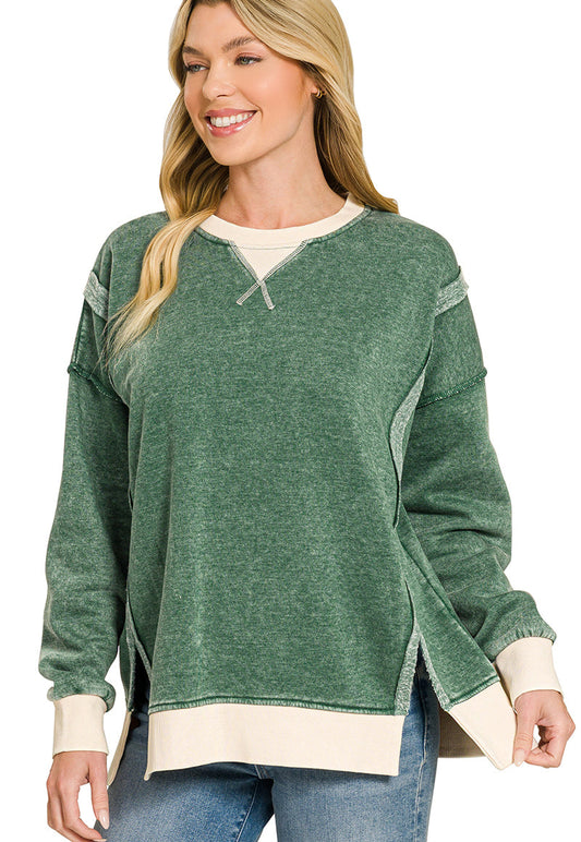 Kickoff Cozy Pullover ~ Packers Green