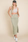 Wanderway Olive Midi Skirt