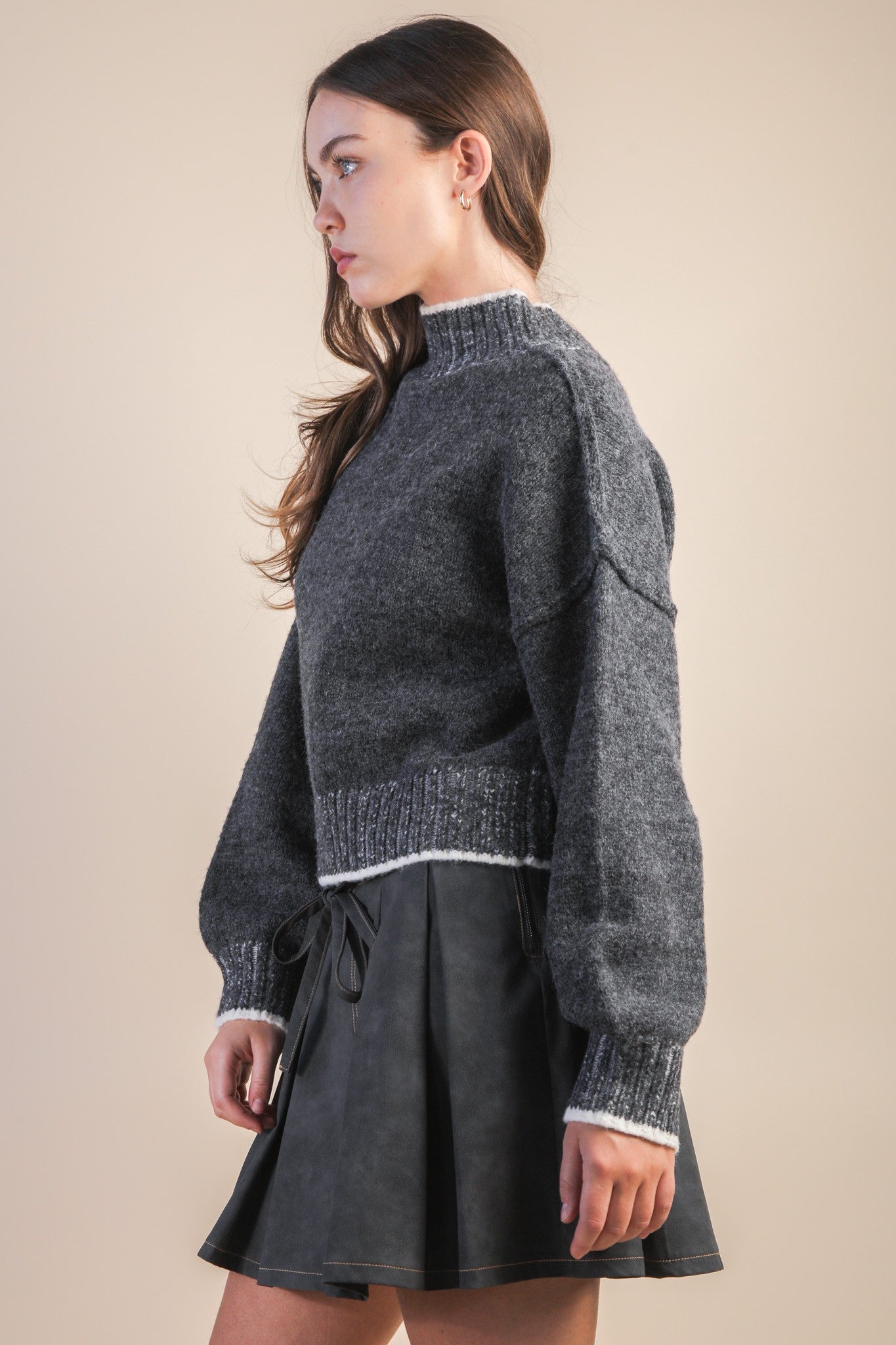 Easy Days Mock Neck Sweater