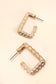 Elegant Edge Pearl Hoops