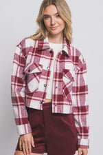 Load image into Gallery viewer, Plaid Cropped Shackett

