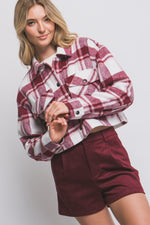 Load image into Gallery viewer, Plaid Cropped Shackett
