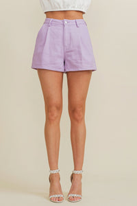 Lavender Lane Twill Shorts