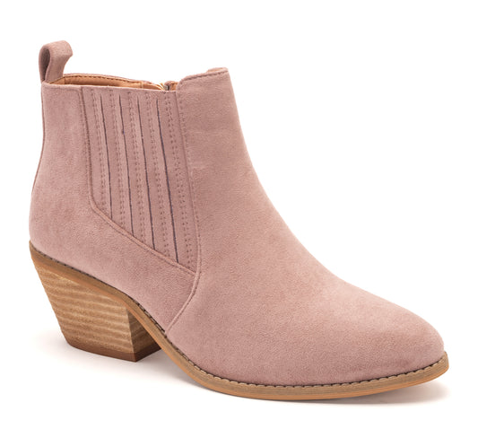 Potion Blush Suede Booties - ONLY SIZE 10 LEFT!