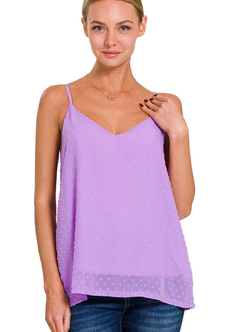 Swiss Dot Cami - Lavender