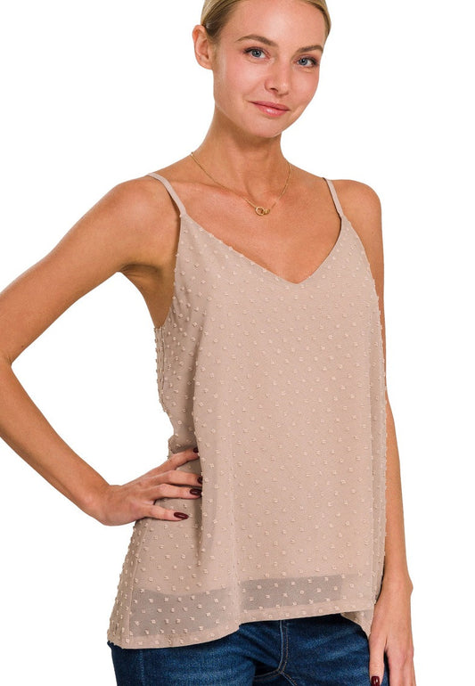 Swiss Dot Cami - Light Mocha