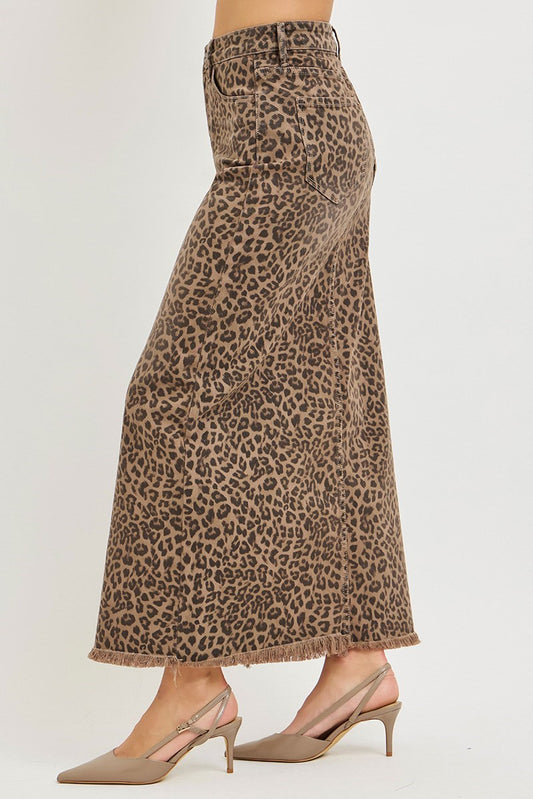 Risen Wild Side Leopard Skirt