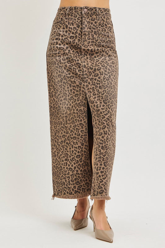 Risen Wild Side Leopard Skirt