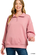 Load image into Gallery viewer, Sweet Escape Quarter Zip Pullover
