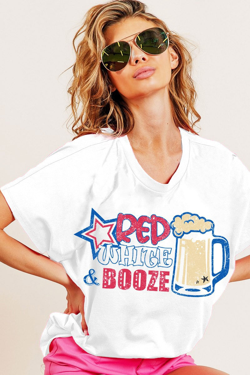 Red White and Booze Tee