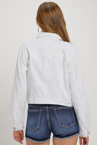 Risen White Denim Jacket