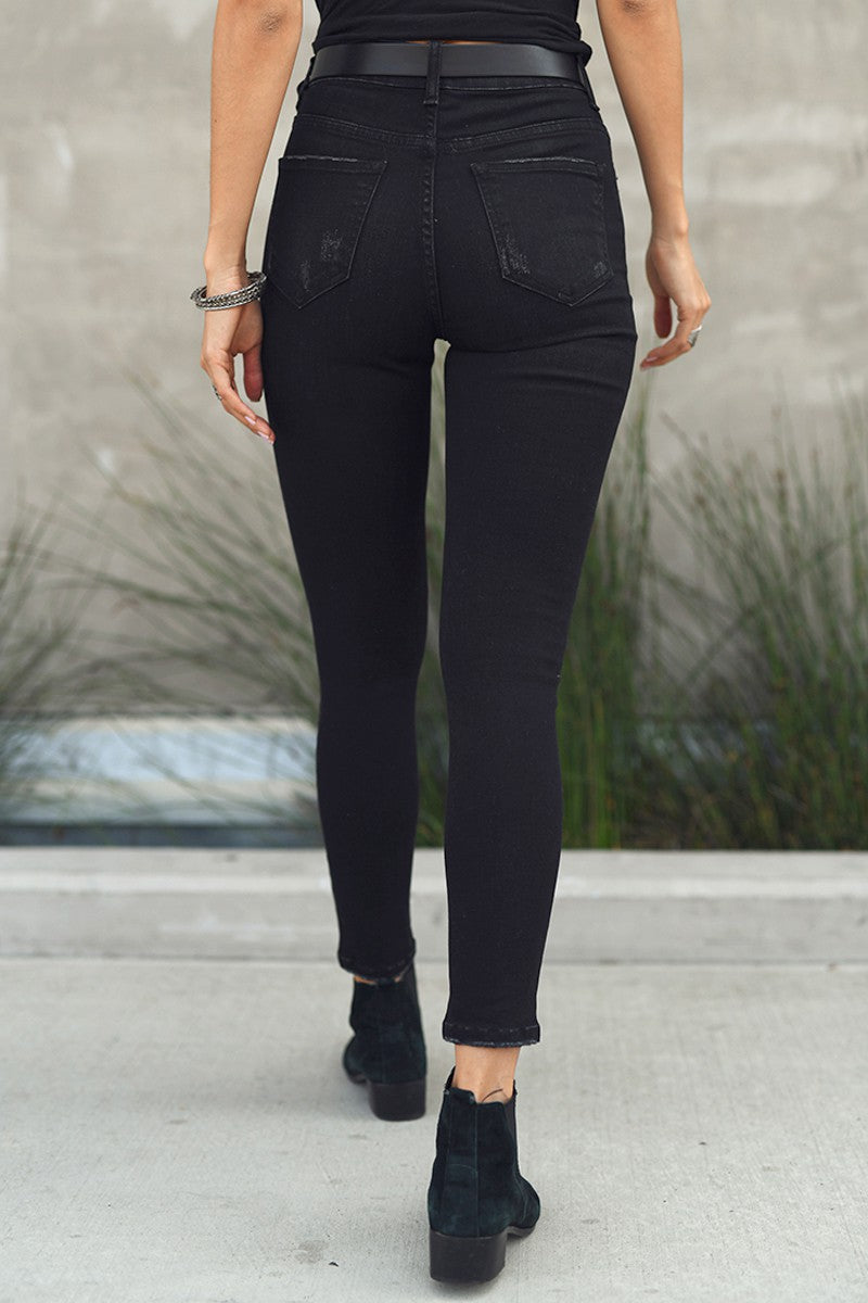 Risen Black Skinny Jeans